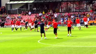 AC Sparta Praha vs FC Baník Ostrava 1.8.2015 rozcvička