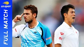 Stan Wawrinka vs Kei Nishikori in a five-set marathon! | US Open 2014 Quarterfinal