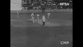 Bodyline test cricket series: Don Bradman bowling