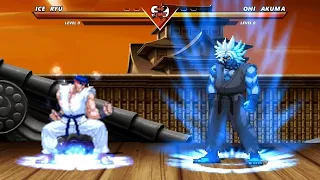 ICE RYU vs ONI AKUMA - Highest Level Incredible Epic Fight!
