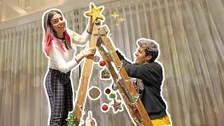 ASÍ CONVERTIMOS ESTA ESCALERA EN UN ÁRBOL DE NAVIDAD Y SE VE MEJOR  | LOS POLINESIOS