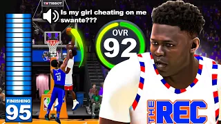 REC RANDOMS are STILL CHEATING in BUM REC NBA 2K24 🤣This Anthony Edwards Build is A Cheat Code
