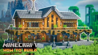 Minecraft: How to Build a Spruce Mansion (Two-Player Survival House)