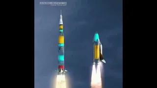 If rockets were transparent | #saturnV vs #spaceshuttle #space #technology