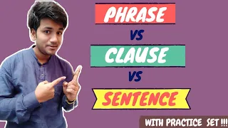 PHRASE vs CLAUSE vs SENTENCE in English || Types of phrases and clauses (Advanced English lesson)