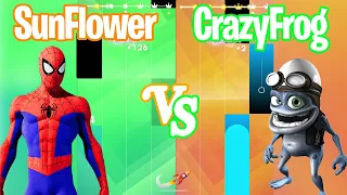 Spiderman Sunflower Song VS Crazy Frog Song - Magic Tiles 3