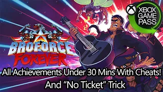 Broforce - 100% Achievement Guide, Less than 30 Mins With Cheats! (PC Gamepass Only)