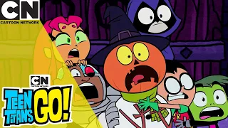 When the Titans Met Krampus | Teen Titans GO! | Halloween | @cartoonnetworkuk