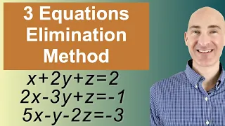 Solving Systems of 3 Equations Elimination