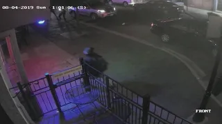 Surveillance video shows police take down alleged Dayton shooter