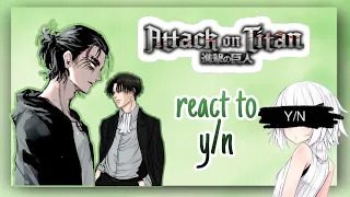AOT react to y/n 🌿🍡💖🦋 | compilation