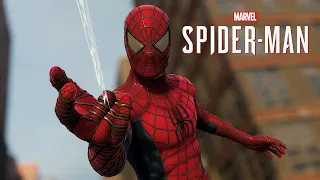 Spider-Man PC - FILM ACCURATE Spider-Man 2002 Movie Suit MOD Free Roam Gameplay!