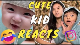 My son reacts to the internets Funniest Videos, Kid Reacts