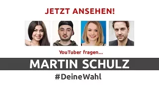 #DeineWahl - YouTuber fragen Martin Schulz | Mit Marcel Scorpion, Nihan, MrWissen2go, ItsColeslaw