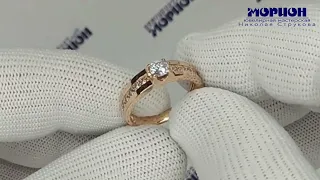 Колечко с цирконами Swarovski.