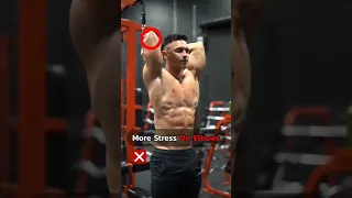 Overhead Tricep extension mistakes! Right✅ vs Wrong❌ | GAZI FITNESS #gym #shorts