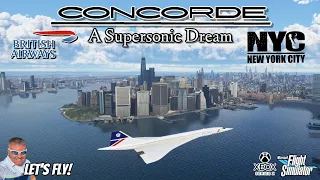 Concorde Flight From Philadelphia To New York City In Ten Minutes! MICROSOFT FLIGHT SIMULATOR XBOX