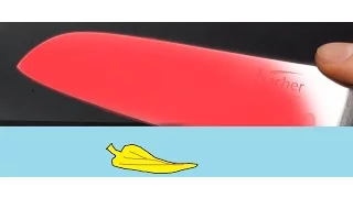 EXPERIMENT Glowing Hot 100 Degree KNIFE VS BANANA