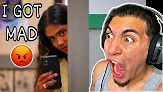 WTF SHE'S A STALKER!! Reacting To Dhar Mann Girl Catches Guy Cheat On 4K Camera!