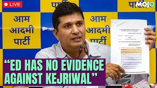 AAP LIVE | "Central Govt is playing a psychological game" | Saurabh Bharadwaj |CM Kejriwal Arrested