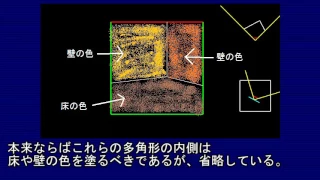 四次元の部屋の中の景色