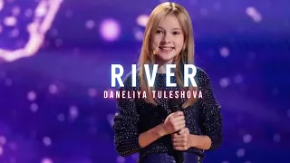 RIVER - Daneliya Tuleshova Cover (Lyrics Video)