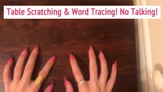 ASMR * Gina's Custom Video * Table Scratching & Word Tracing! * No Talking * ASMRVilla