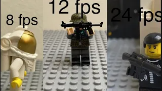 8 fps vs 12 fps vs 24 fps lego stopmotion