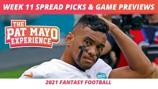 2021 Week 11 Picks Against The Spread, NFL Game Previews, Survivor Picks | Cust Corner Mini