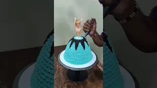 New Barbie Doll Cake design #shortvideo #viral #trending #ytshorts #shortsfeed