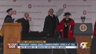 President Barack Obama speaks at OSU commencement