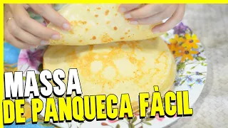 RECEITA DE MASSA DE PANQUECA BÁSICA | PASSO A PASSO SIMPLES E FÁCIL EM 5 MINUTOS [rende muito]