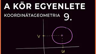 A kör egyenlete | Koordinátageometria 9.