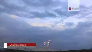 A low flying Ukrainian Su-25 Attack Aircraft in Melitopol