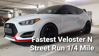 Fastest Veloster N DCT Street 1/4 Mile