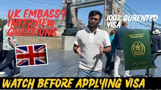 Uk 🇬🇧 embassy interview preparations | Tips for UK 🇬🇧 visa application 100% guaranteed visa 2023