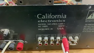 sửa amply california pro-128b-II bị nghẹt một vế cách sửa