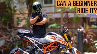 HOW TO RIDE KTM DUKE 390?? FOR BEGINNERS | STEP BY STEP EXPLAINED