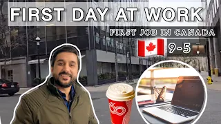 First Job in Canada | Back to my 9 to 5 Routine | New Beginnings | Life in Canada 🇨🇦
