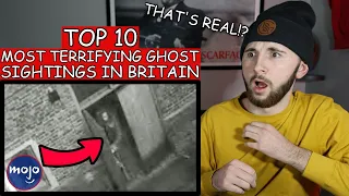 American Reacts to Top 10 Terrifying Ghost Sightings in Britain *SCARY*