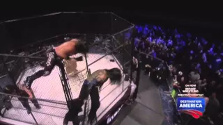 Jeff Hardy hard bump on TNA Lockdown