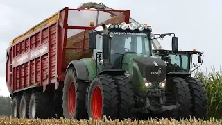 Claas Jaguar 950 Chopping Corn at Wet Areas | Maize Hakselen 2018 | Fendt 936 | Danish Agri