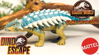 Mattel Camp Cretaceous Bumpy the Ankylosaurus Review!! Roar Attack Dino Escape