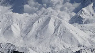 Avalanche from Nanga Parbat-8126m, Himalaya Pakistan