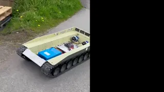 1:6 scale RC Armortek Leopard Tank - first driving on our new custom  brushless motors.