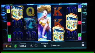 Mermaids Secrets Bonusgewinn am Spielautomat auf 60 Cent Spieleinsatz! Bally Wulff