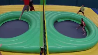 Factory Inflatable bossaball game