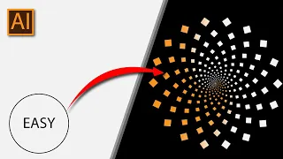 Create Fibonacci Dotted Spiral in Illustrator in just 5 min