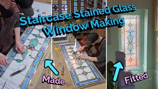 Staircase Stained Glass Window Making