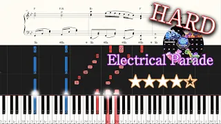 【楽譜】東京ディズニーランド/エレクトリカルパレード（ピアノソロ中級～上級）【ピアノアレンジ楽譜（コード・ペダル付き）】Tokyo Disneyland Electrical Parade